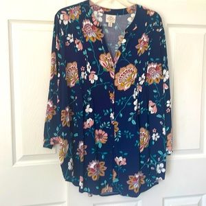 St John’s Bay floral top, xxl